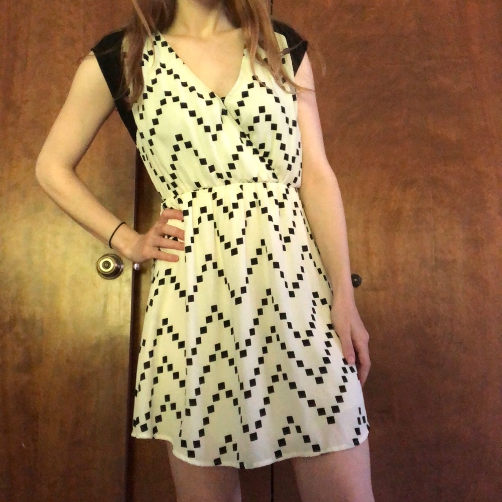 Black and white dress